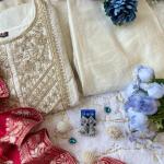 Jashn-E-Bahaaraa Banana Silk Anarkali Suit Set with Banarasi Dupatta – 3 Meter Flared Festive Wear