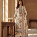 Lilac Pure Silk Suit Set with Digital Print, Mirror & Hand Work – 4 Piece Festive Wear Set