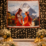 Sacred Shiv-Parvati Antarpat & Hastmelap Rumal Combo – Complete Wedding Ritual Set