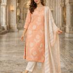 Baby Pink Embroidered Kurti Set – Premium Festive & Ethnic Wear for Women