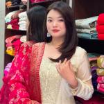 Jashn-E-Bahaaraa Banana Silk Anarkali Suit Set with Banarasi Dupatta – 3 Meter Flared Festive Wear