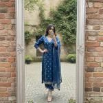 Chanderi Silk Sharara Suit Set with Embroidered Kurti & Organza Dupatta – Festive Wear