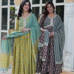 KA-1156 Premium Pure Cotton Kurti with Pant & Dupatta Set