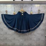 RJ Luxe Flare 20Mtr Pure Roman Silk Skirt Chaniya (Heavy Border & Lining)