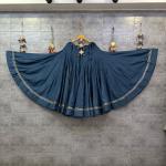 RJ Luxe Flare 20Mtr Pure Roman Silk Skirt Chaniya (Heavy Border & Lining)