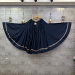 RJ Luxe Flare 20Mtr Pure Roman Silk Skirt Chaniya (Heavy Border & Lining)