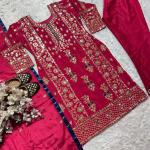 MD-3034 | Luxe Pakistani Designer Organza Suit Set