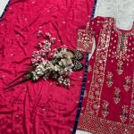 MD-3034 | Luxe Pakistani Designer Organza Suit Set
