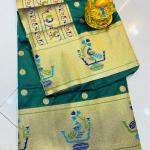 Mor Bangadi Paithani 2 – Pure Silk Handloom Saree with Gold Zari