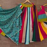 Rainbow  Cambric Cotton Lehenga Set