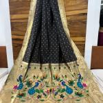 | Premium Soft Silk Paithani Saree with Meena Work
