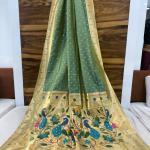 | Premium Soft Silk Paithani Saree with Meena Work