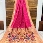 | Premium Soft Silk Paithani Saree with Meena Work