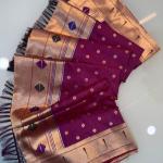| Premium Soft Silk Paithani Saree with Meena Work