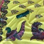 AURA by YSL – Kalamkari Linen Printed Saree with Blouse Piece