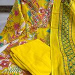 DT BRAND Yashvi Cotton Kurti Pant & Dupatta Set – Stylish Neck Design