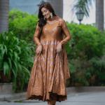 MF-450 | Premium Alia Cut Anarkali Suit Set in Chinon Silk with Sequins Embroidery