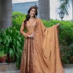 MF-450 | Premium Alia Cut Anarkali Suit Set in Chinon Silk with Sequins Embroidery