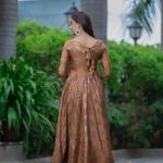 MF-450 | Premium Alia Cut Anarkali Suit Set in Chinon Silk with Sequins Embroidery