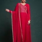 TF-298 | Real Model Gota Patti Georgette Gown Set