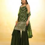 TF-293 | Real Model Premium Georgette Embroidered Palazzo Set