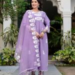 Royal Grace | Wedding Special Roman Silk Embroidered Suit Set