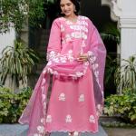 Royal Grace | Wedding Special Roman Silk Embroidered Suit Set