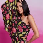 TF-343 | Black Chinon Silk Printed Co-Ord Set