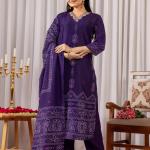 Bandhani Bloom | Wedding Special Muslin Silk Suit Set with Handwork Detailing (M to 5XL)