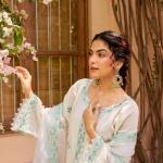 DT BRAND Akshara Ivory White Chanderi Embroidered Suit Set – Grace in Every Thread