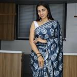 PearlGleam – Pure Japan Satin Printed Saree with Optional Pearl Lace Border