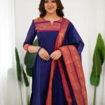 DT BRAND Ameera South Cotton Kurti-Leggings & Dupatta Set – Showroom Quality Elegance