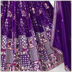 TF-375 | Blooming Georgette Embroidered Lehenga Set with Can Can Finish