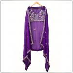 TF-375 | Blooming Georgette Embroidered Lehenga Set with Can Can Finish