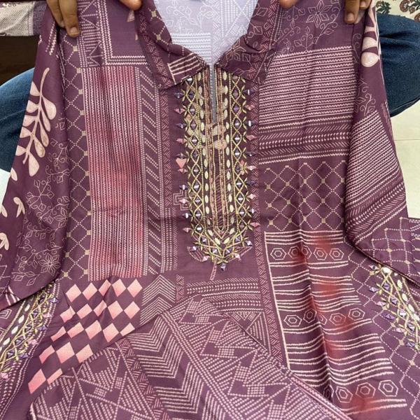 DT BRAND Afroz Summer Muslin Afghani Cord Set – Mirror Work & Zari Detailing