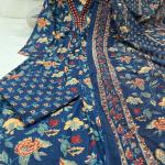 DT BRAND Eliza Cambric Cotton A-Line Kurti Pant Dupatta Set – Sequence Yoke Detailing