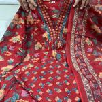 DT BRAND Eliza Cambric Cotton A-Line Kurti Pant Dupatta Set – Sequence Yoke Detailing