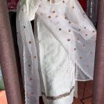 NF-1190 | Designer Embroidered Top, Pant & Dupatta Set