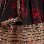 TF-326 | Floral Organza Lehenga Set with Zari & Sequins Work