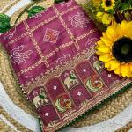 🌸 Panetar Bandhej Bliss – Traditional Art Silk Saree