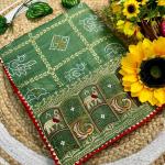🌸 Panetar Bandhej Bliss – Traditional Art Silk Saree