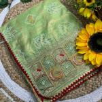 🌸 Panetar Bandhej Bliss – Traditional Art Silk Saree