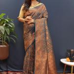 Copper Silk | Pure Soft Silk Saree with Pure Zari Weaving