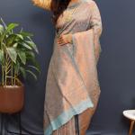 Copper Silk | Pure Soft Silk Saree with Pure Zari Weaving