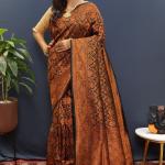 Copper Silk | Pure Soft Silk Saree with Pure Zari Weaving