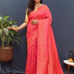 Copper Silk | Pure Soft Silk Saree with Pure Zari Weaving