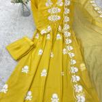 🌸 Mohini Elegance - Maska Cotton Kurti Set with Organza Silk Dupatta