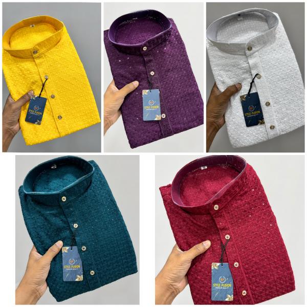 ✨ The Desi Edit Vol-5 – Chikankari Kurta in Viscose Rayon