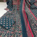 DT BRAND Meher Pure Cotton Pocket Suit Set – Mill Print Dupatta | Showroom Quality