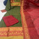 The Laxmi Mehendi Green Cotton Salwar Suit Set – Classic Grace, Everyday Comfort